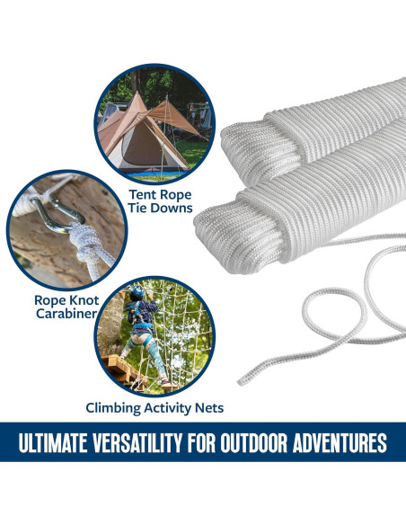 Cuerda de Nylon Trenzada MeasuPro 3/16" x 30.48m Multiusos