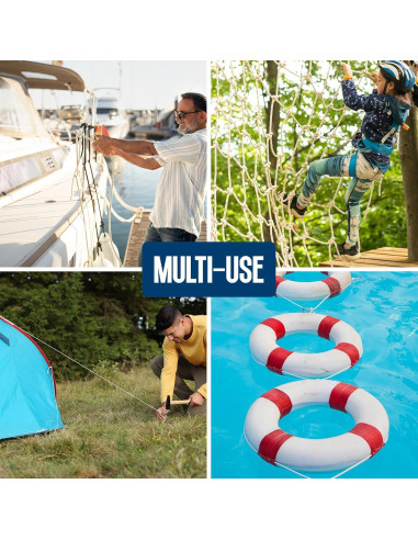 Cuerda de Nylon Trenzada MeasuPro 3/16" x 30.48m Multiusos