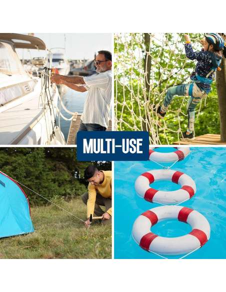 Cuerda de Nylon Trenzada MeasuPro 3/16" x 30.48m Multiusos