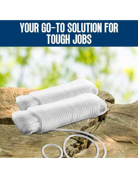 Cuerda de Nylon Trenzada MeasuPro 3/16" x 30.48m Multiusos