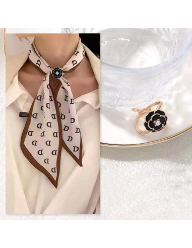 Broche de Perlas Falsas para Bufanda y Suéter - Clip Elegante