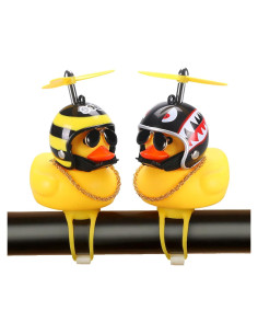 Adornos de Pato de Goma Hautllaif para Bicicleta y Auto