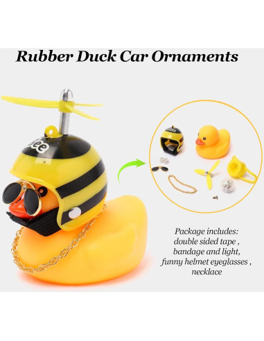 Adornos de Pato de Goma Hautllaif para Bicicleta y Auto