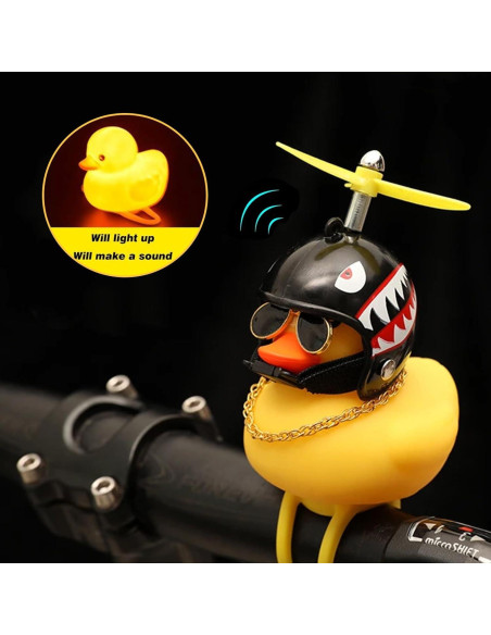 Adornos de Pato de Goma Hautllaif para Bicicleta y Auto