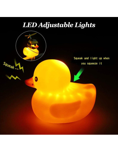 Adornos de Pato de Goma Hautllaif para Bicicleta y Auto