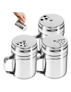 Juego de 3 Tamizadores de Especias Dualshine con Mango de Acero Inoxidable