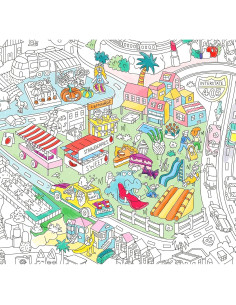 Póster para Colorear Omy Gigante Los Ángeles 101.6x71.1cm 2