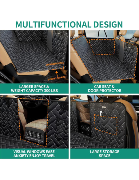 Funda de Asiento para Perros TJSOULER Impermeable 4.24kg