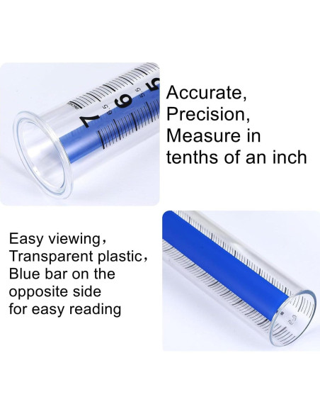 Cilindro de Pluviómetro de Reemplazo HZENGART 21cm 2pcs