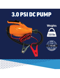 Inflador de Aire Eléctrico WOW Sports Bomba DC 3.0 PSI 2