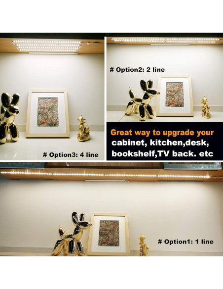 Kit de Iluminación Bajo Gabinete WOBANE 2m LED 1200lm 2700K