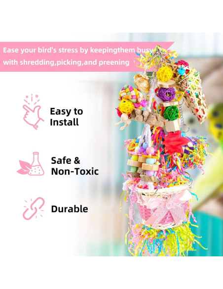 Juguetes para Aves A Little Cloud 6PCS Escalera Colorida