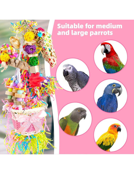 Juguetes para Aves A Little Cloud 6PCS Escalera Colorida