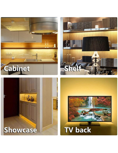 Kit de Iluminación Bajo Gabinete WOBANE 2m LED 1200lm 2700K