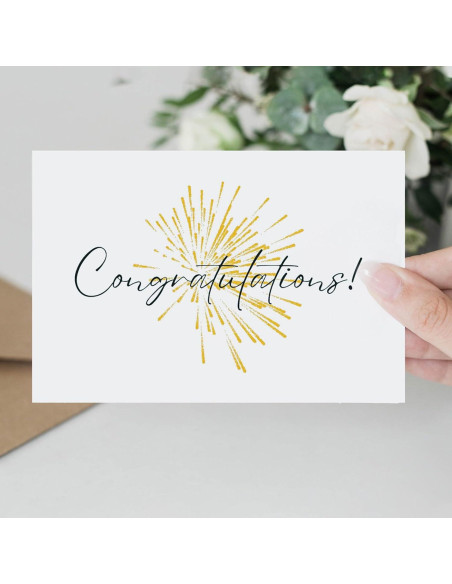 Tarjetas de Felicitación HiABNRT 50 Unidades con Sobres y Stickers