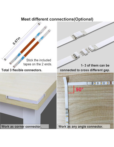 Kit de Iluminación Bajo Gabinete WOBANE 2m LED 1200lm 2700K
