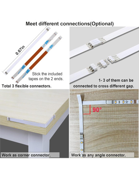 Kit de Iluminación Bajo Gabinete WOBANE 2m LED 1200lm 2700K
