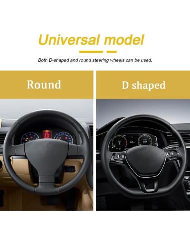 Cubierta de Volante de Coche FALVFUN 36.83-38.1 cm Azul