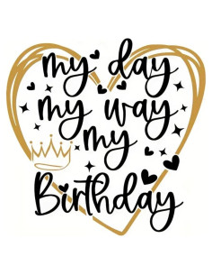 Parche Termoadhesivo Genérico Cumpleaños DIY 20x20 cm