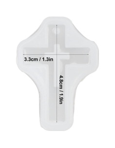 10 Moldes de Silicona Cruz Pssopp para Joyería y Manualidades 2