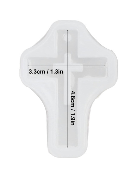 10 Moldes de Silicona Cruz Pssopp para Joyería y Manualidades