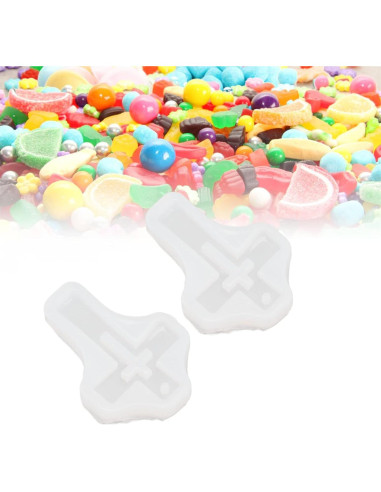 10 Moldes de Silicona Cruz Pssopp para Joyería y Manualidades
