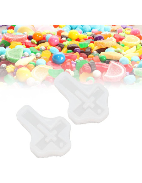 10 Moldes de Silicona Cruz Pssopp para Joyería y Manualidades