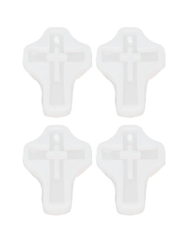 10 Moldes de Silicona Cruz Pssopp para Joyería y Manualidades