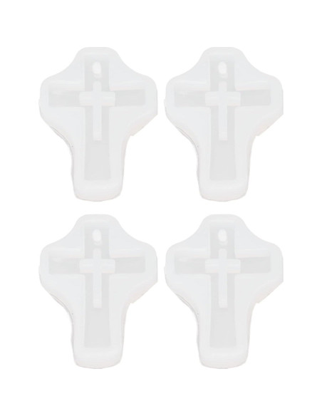10 Moldes de Silicona Cruz Pssopp para Joyería y Manualidades