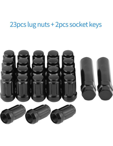 Tuercas de Rueda Acorn ChnewAuto 1/2x20 23 Piezas 35mm