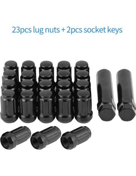 Tuercas de Rueda Acorn ChnewAuto 1/2x20 23 Piezas 35mm