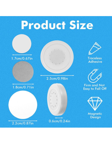 Soporte Magnético para Control Remoto Autoadhesivo 10 Pcs
