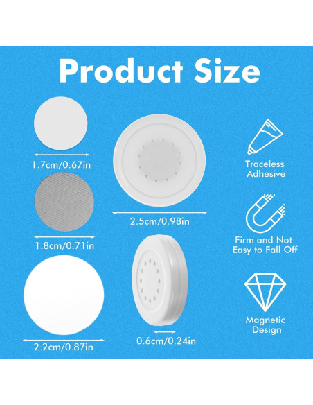 Soporte Magnético para Control Remoto Autoadhesivo 10 Pcs