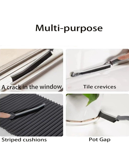 Cepillo de limpieza de ranuras Genérico 5 piezas cerdas duras