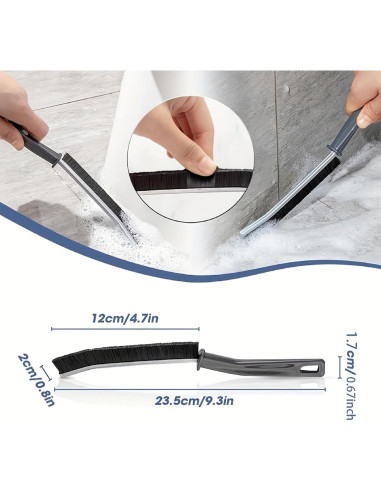 Cepillo de limpieza de ranuras Genérico 5 piezas cerdas duras