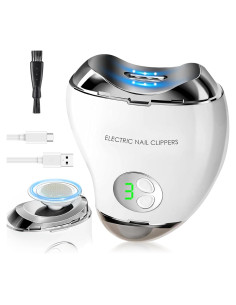 Recortador de Uñas Eléctrico Oeedsns 3 en 1 con Luz LED