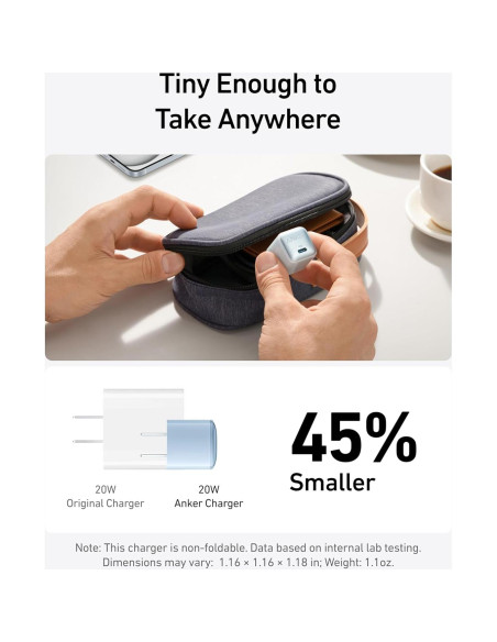 Cargador USB-C Anker 511 Nano Pro 20W para iPhone y Galaxy Cargador USB-C Anker 511 Nano Pro 20W para iPhone y Galaxy