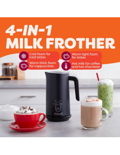 Espumador de Leche Instant Pot 500W 295ml Negro 4-en-1 2
