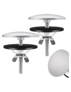 Cubierta de agujero de fregadero Quadafy 5.08 cm acero inoxidable