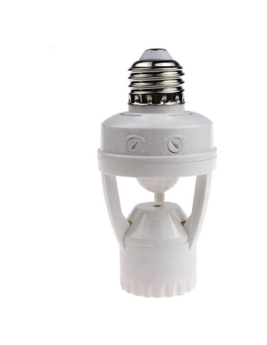Adaptador de bombilla E26 con sensor de movimiento LPHUMEX