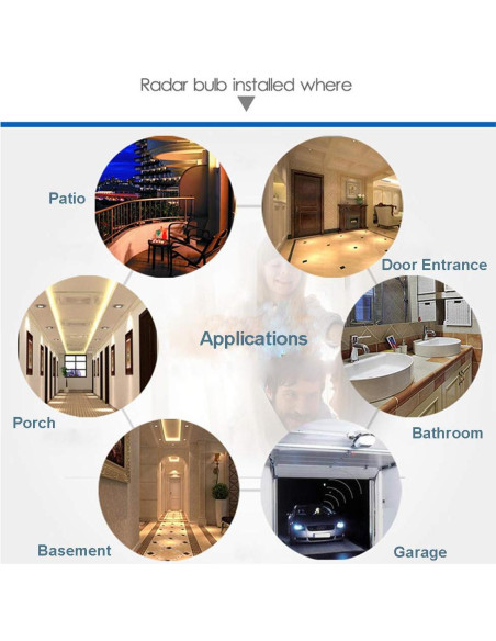 Adaptador de bombilla E26 con sensor de movimiento LPHUMEX