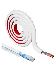 Kit Ocultador de Cables Vannesse 99 cm Silicona Blanca