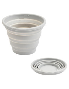 Taza Plegable de Silicona Carimee 300ml para Viaje y Camping