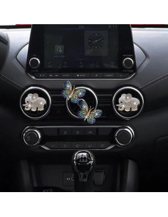 Clip de Perfume para Coche Galyacht Mariposa Brillante 4 Pcs 2