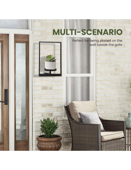 Soporte de Planta de Pared Storenization - Juego de 2 Metal 15.7cm