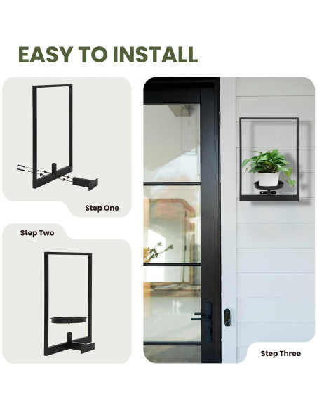 Soporte de Planta de Pared Storenization - Juego de 2 Metal 15.7cm