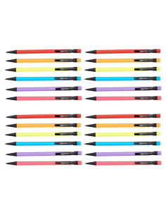 Lápices Mecánicos Amazon Basics 0.7mm Multicolor Paquete 24