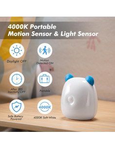 Luz Nocturna G Keni con Sensor de Movimiento 4000K Azul 2
