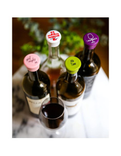 Tapones de Vino CapaBunga Set de 4 Silicona Reutilizables 2