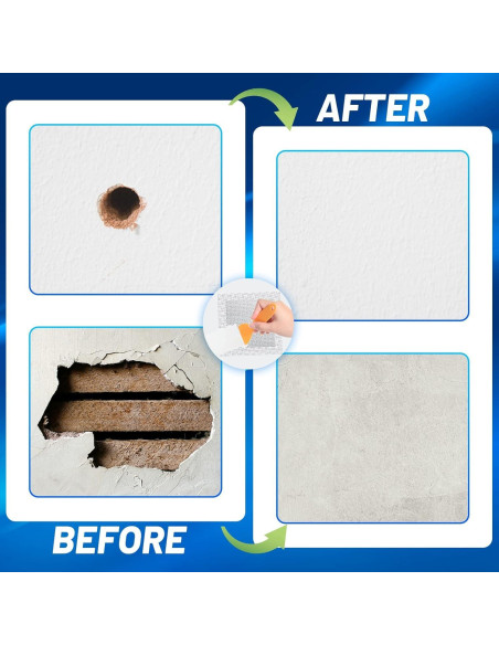 Kit de Reparación de Paneles de Yeso Mckanti 14 Parches 4-10"